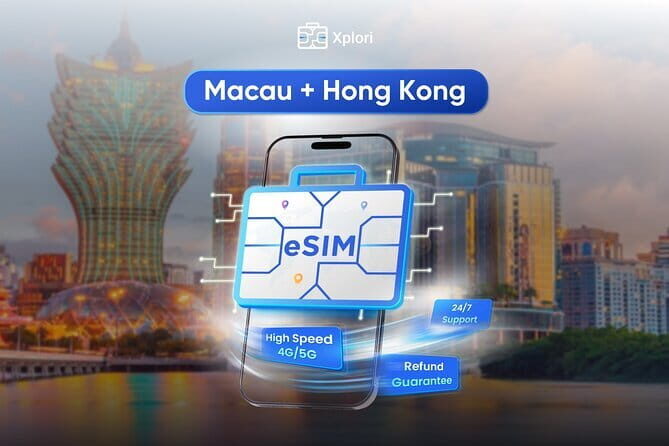 Macau and HongKong eSIM (3 to 30 Days. Up To 60GB of data) - Good To Know