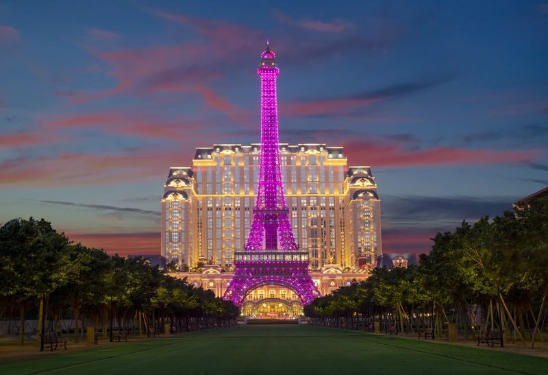 Macau Eiffel Tower at the Parisian Macao Observation Deck Ticket - The replica is part of the Cotai view