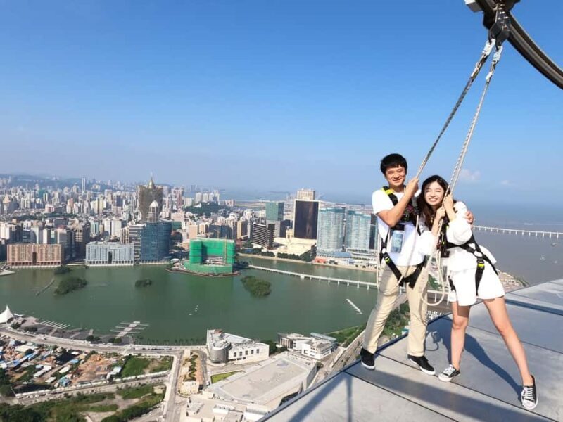 Macau: Skypark Tower Bungy, Skywalk, Skyjump & Tower Climb - Skyjump: Jump Like a Movie Stuntman