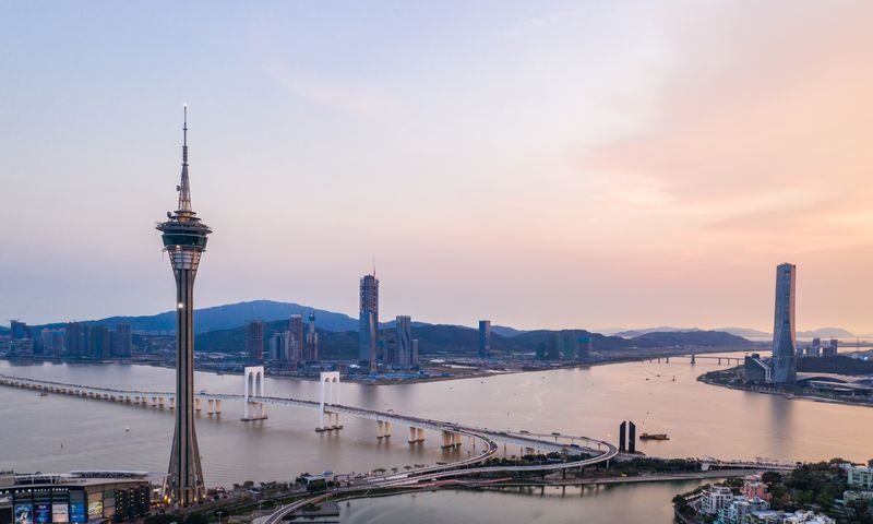Macau Tower Bungy Jump - The view is part of the experience