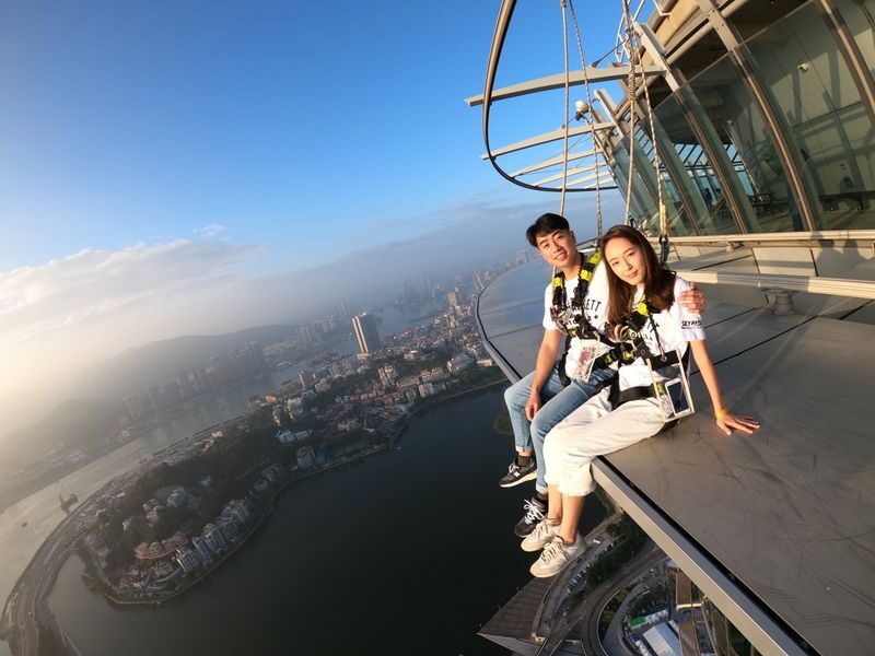 Macau Tower Skywalk with Free Admission - The 233-meter walk around the rim