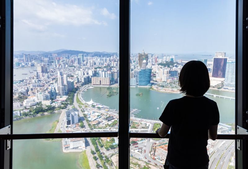 Macau Tower Ticket - Watching the bungy jumpers is part of the show