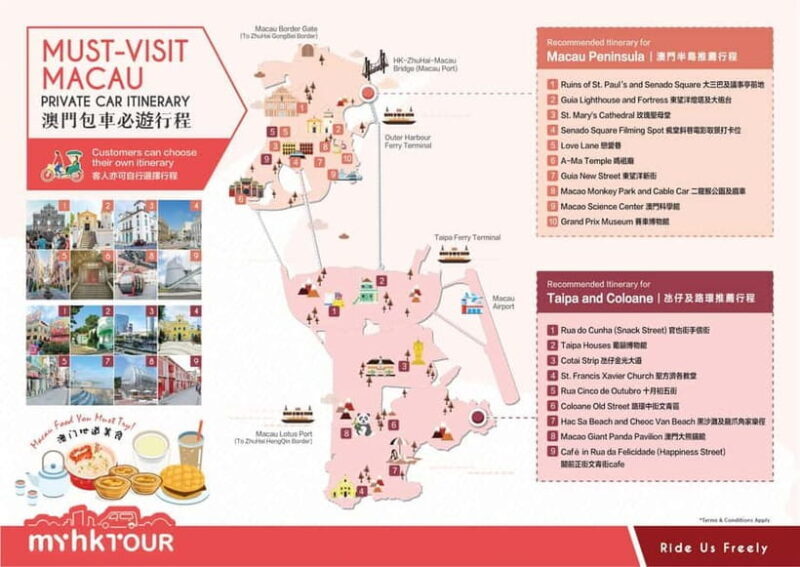 MacauPrivate Sightseeing Tour with Local Driver-Guide - Iconic Landmarks and Cultural Hotspots