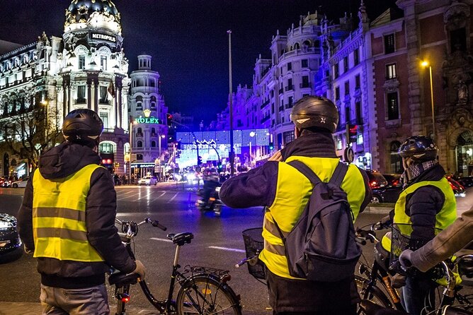 Madrid Christmas Lights Bike Night Tour - Tour Itinerary and Route