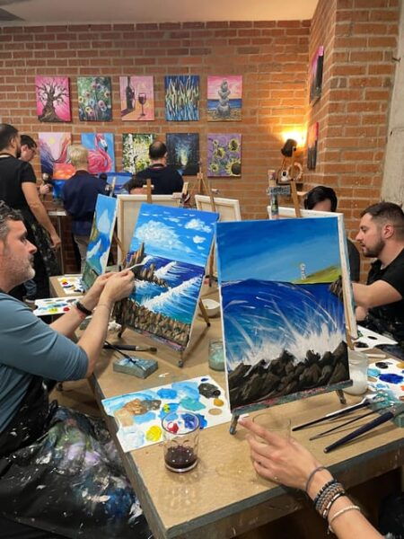 Madrid: Learn to Paint, Sip Wine, Enjoy Snacks & Music - Fun, Social, Supportive Environment