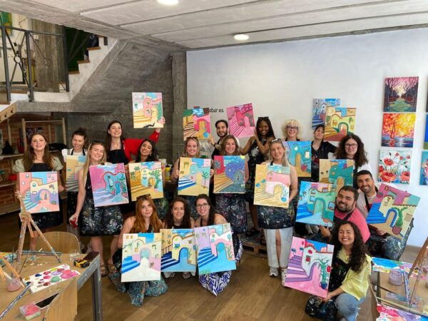 Madrid: Learn to Paint, Sip Wine, Enjoy Snacks & Music - Unique Painting to Take Home