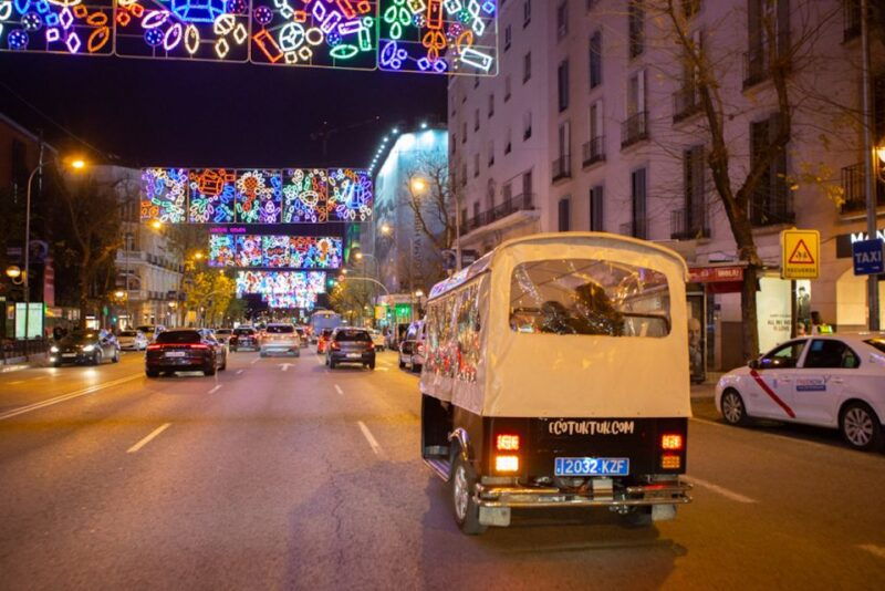 Madrid: Private Christmas Lights Tour by Eco Tuk-Tuk - Tour Overview and Pricing