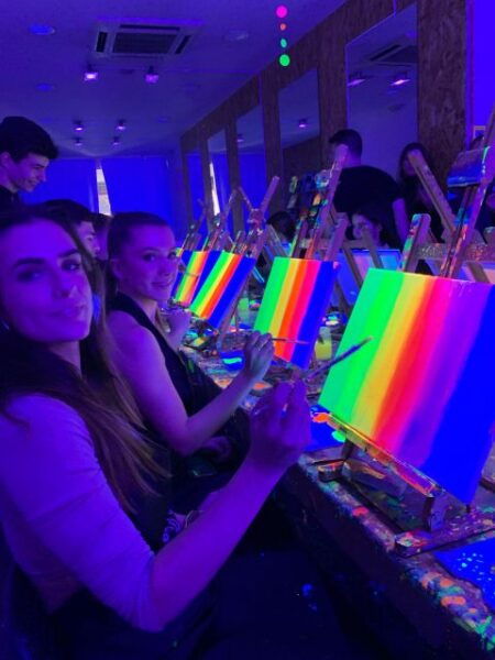 Madrid: Wine Gogh Glow Academy Paint and Sip Classes - Frequently Asked Questions