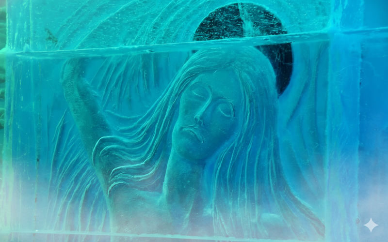 Magic Ice Bar Ticket in Bergen - Getting comfortable in a room made of ice