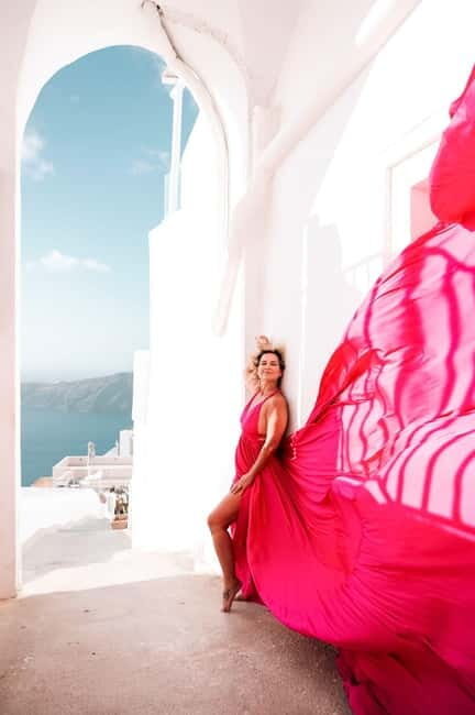 Magical Flying Dress Photoshoots in Oia or Imerovigli - Is It Worth the Price?
