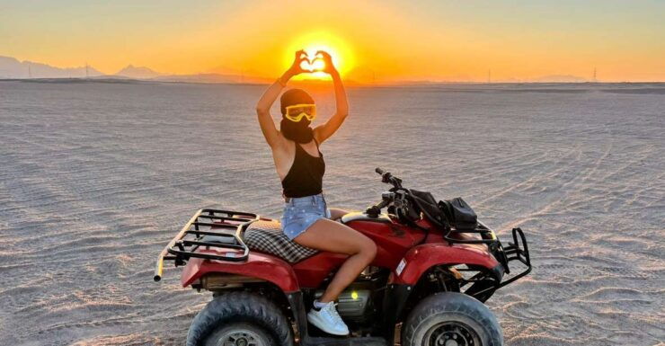 Makadi Bay: Sunset Quad & ATV Adventure & Seaview - Flexible Cancellation & Payment Options