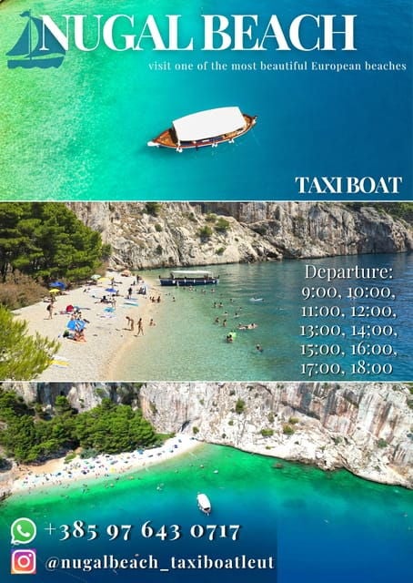 Makarska-Nugal Beach Taxi (One Way Ticket) - Duration and Logistics of the Ride
