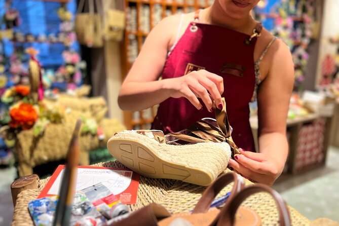 Make Authentic Espadrilles in Valencia - Enjoy Local Beverages and Snacks