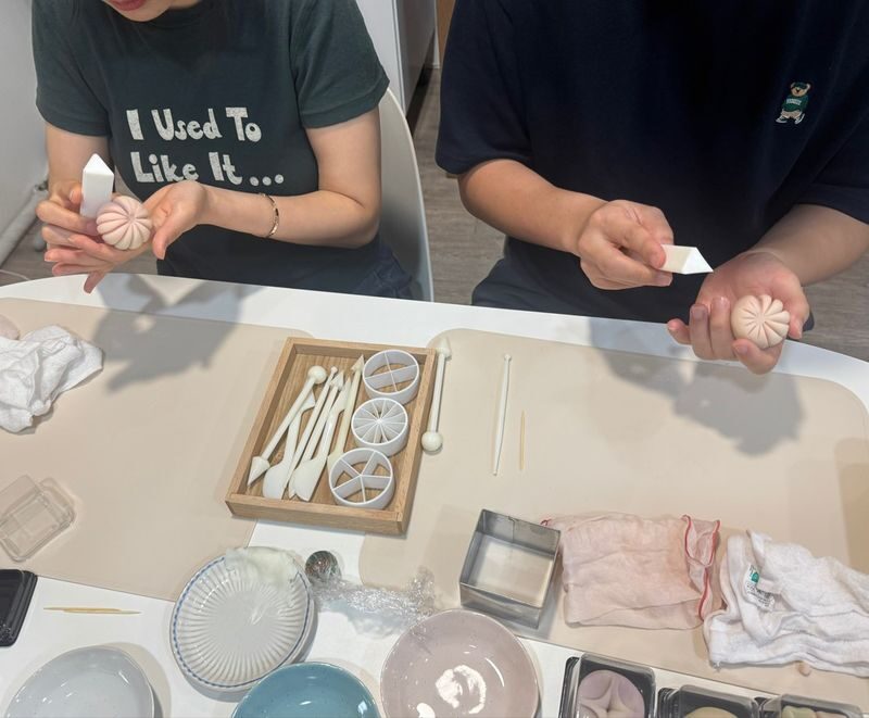 Make your own special Asian dessert (K-cute fantasy wagashi) - The bojagi finish makes a small souvenir