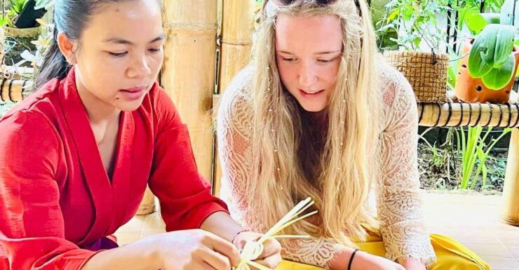 Making Canang for Daily Offering - Materials Needed for Making Canang
