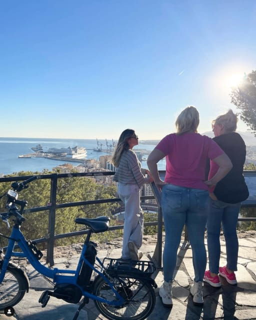 Malaga: Castle Hill and Fisherman Village E-Bike Tour - Exploring Gibralfaro Castle