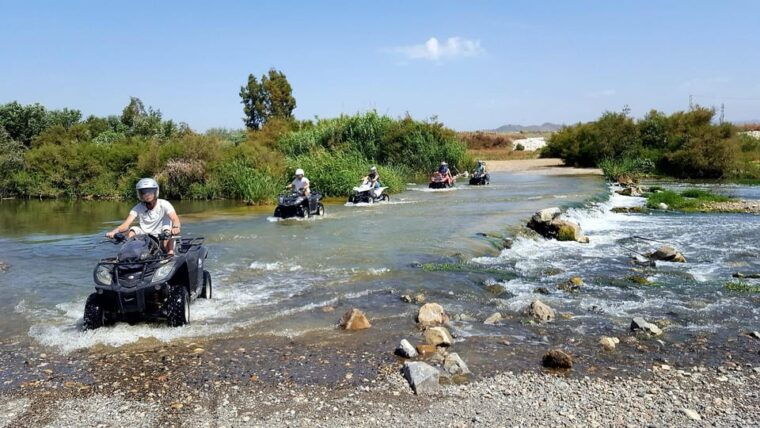 Malaga: Land and River Guided Quad Tour 1-Hour (2-Persons) - Quad Adventure Experience