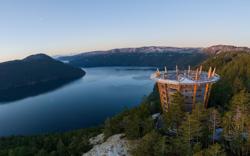 Malahat Skywalk Ticket - Climbing for the coastal views