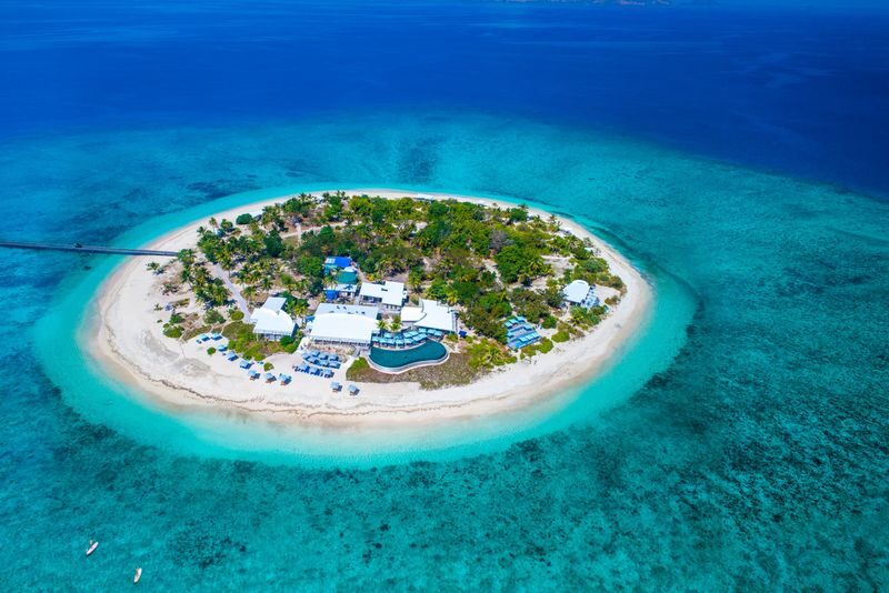 Malamala Beach Club Pass in Fiji - The short crossing to Malamala