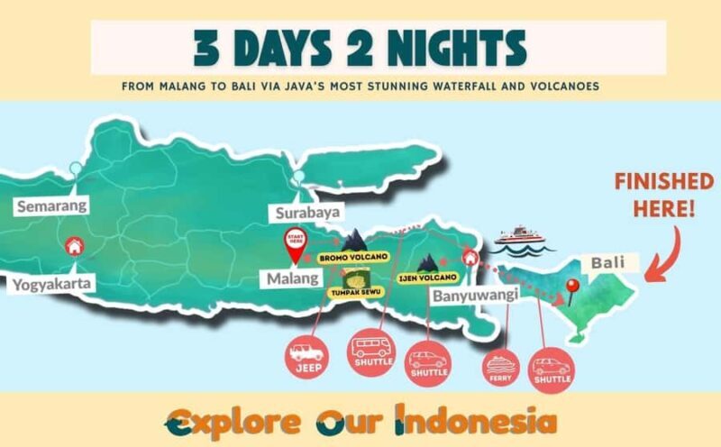 Malang: 3D2N Tumpak Sewu Bromo Ijen Bali in one go! - Good To Know  
