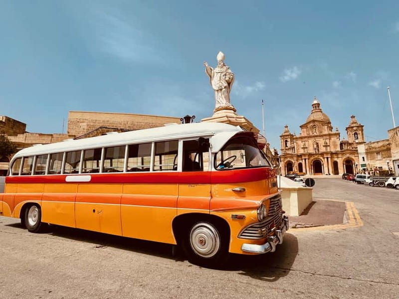 Malta: 5 hr Vintage Bus Tour - Mdina & Blue Grotto inc. food - Good To Know