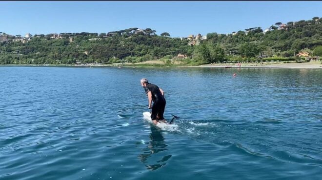 Manta5_HYDROFOIL BIKE on Albano Lake - Booking Information
