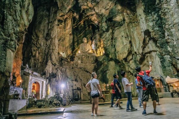Marble Mountain, Am Phu Cave and Monkey Island Sunset Tour - Transportation Details