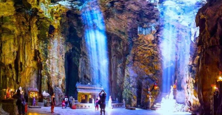 Marble Mountains, Monkey Mountain & Am Phu Cave Tour - Local Cuisine Experience