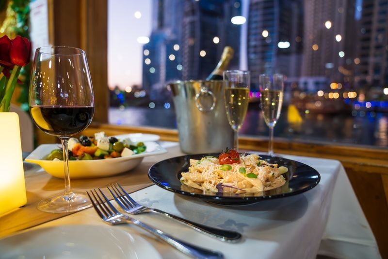 Marina Dubai Dhow Cruise - Dinner: convenient, but not the main reason to pay more