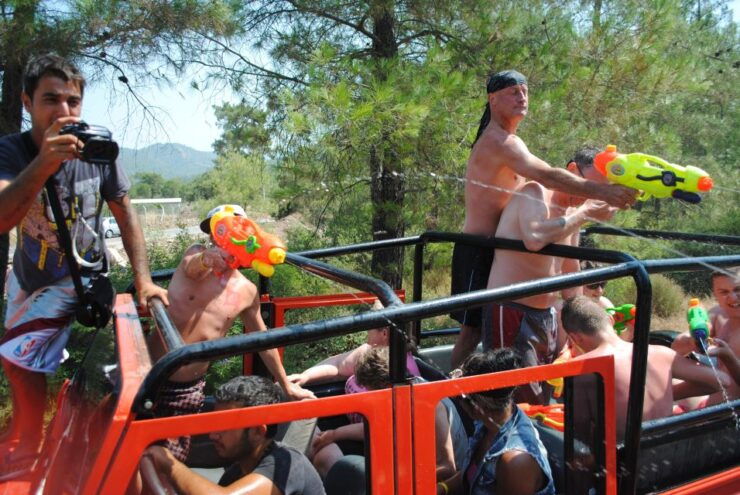 Marmaris Jeep Safari Water Fight, Colour and Foam Party - Experience Highlights