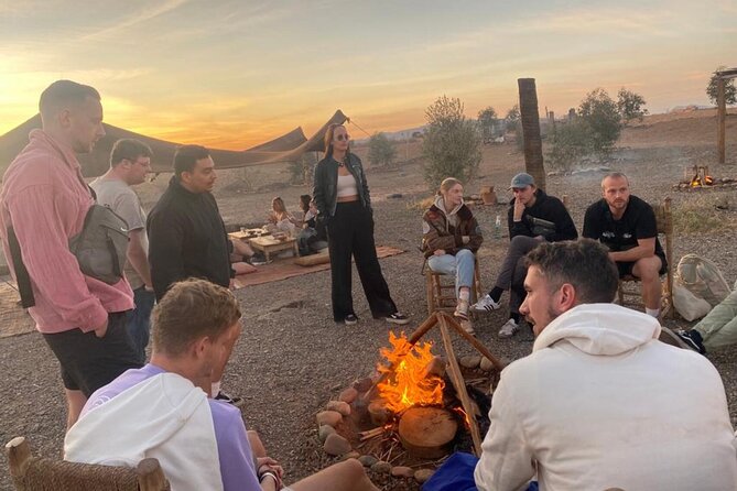 Marrakech: Desert & Palm Grove Package, Quad, Camel Ride & Dinner - Surprise Traditional Music Show