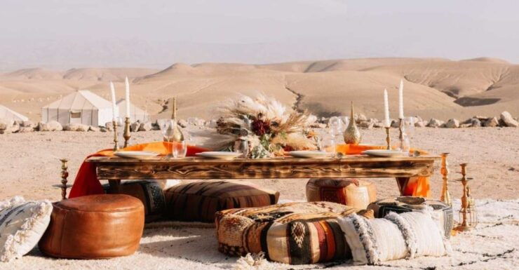 Marrakech: Magical Lunch in Agafay Desert With Swimming Pool - Experience Highlights