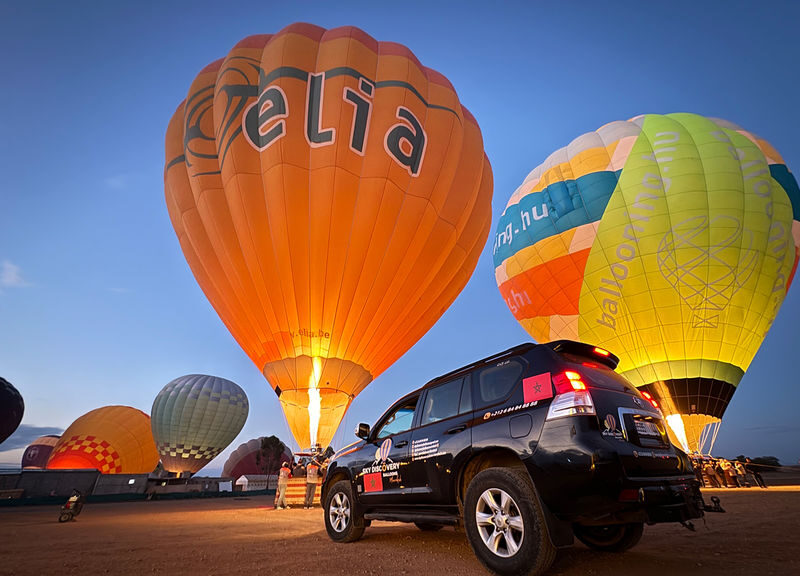Marrakech Sunrise Hot Air Balloon Experience Over the Palmeraie - From a Marrakech hotel to the launch site before dawn