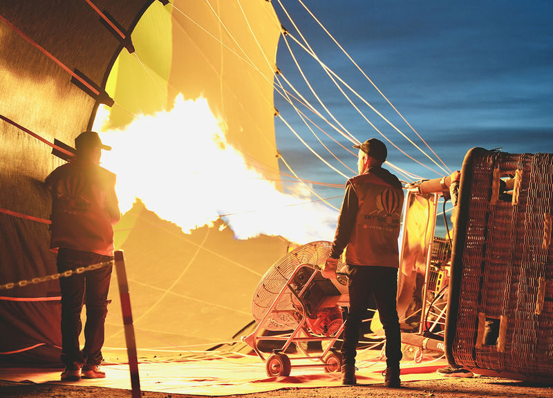 Marrakech Sunrise Hot Air Balloon Experience Over the Palmeraie - Palms, villages, and the Atlas Mountains from above