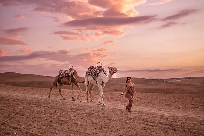 Marrakesh: Agafay Desert Sunset, Camel Ride, and Dinner - Traditional Moroccan Dinner