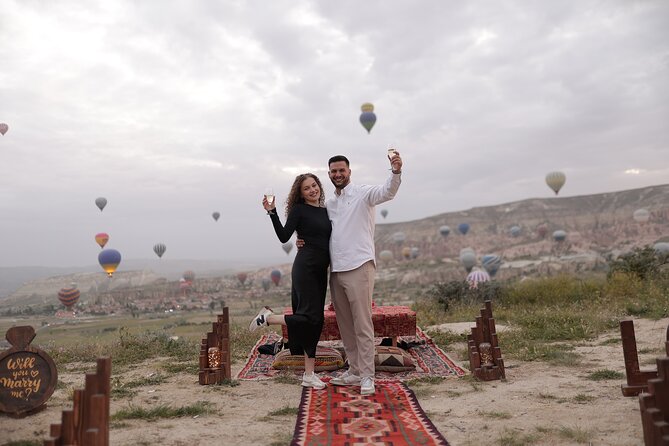 Marriage Proposal At Sunrise Time With Balloon View - Pickup Information: Points and Start Time