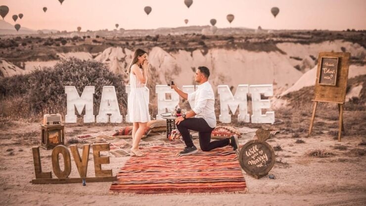 Marriage Proposal Surprise & Engagement in Cappadocia - Unique Proposal Experience