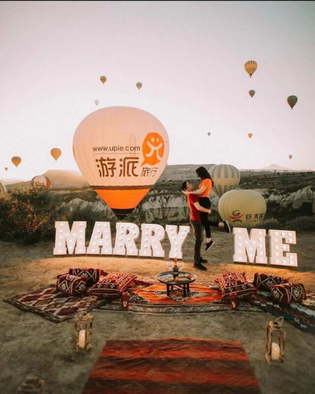 Marry Me concept with photoshooting in Cappadocia - What the photo package gives you