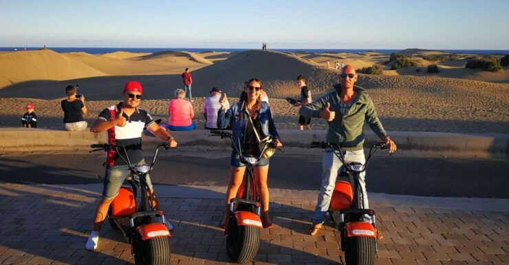Maspalomas: E-Scooter Chopper Sunset Tour or Morning Tour - Language Options and Group Size