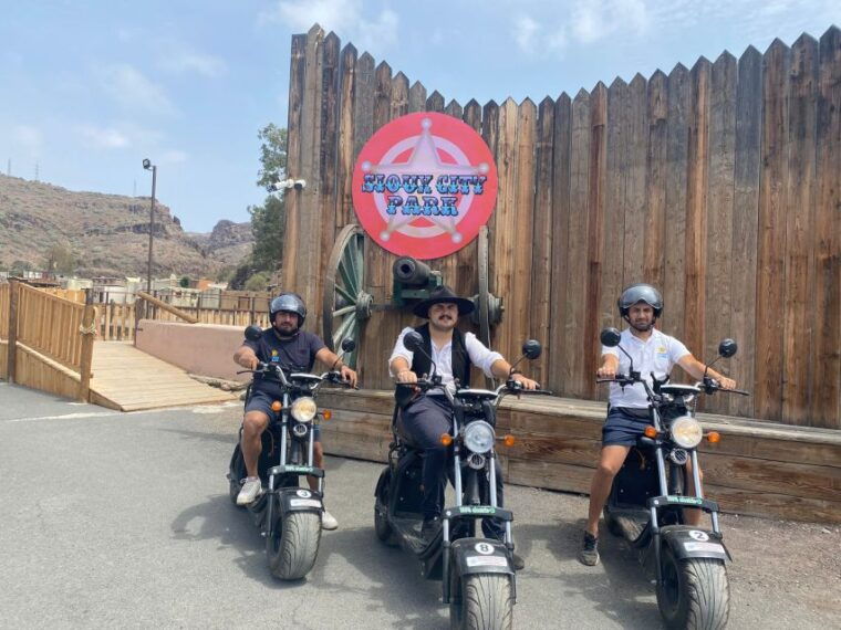 Maspalomas: E-Scooter or E-Bike Tour+Western Town Sioux City - E-Scooter/E-Bike Ride