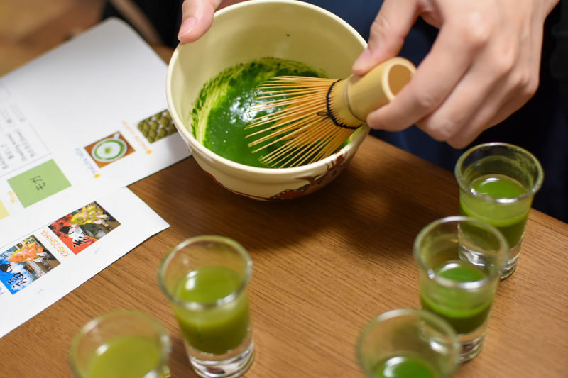 Matcha Making Experience and Matcha Comparison in Tokyo. - End With Matcha Latte and Sweets