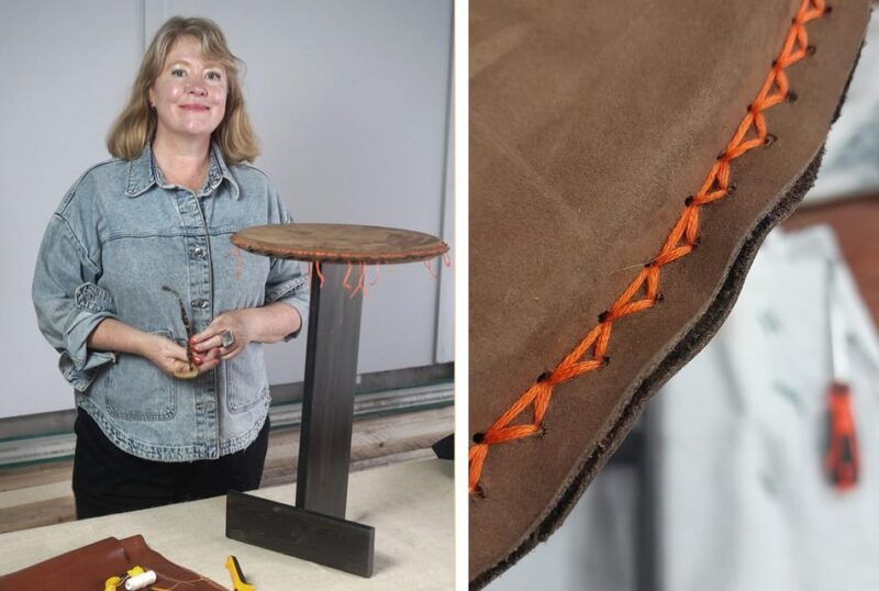 Matosinhos, Porto: Leather Side-Table Workshop - 11 Dec - Introducing the Leather Side-Table Workshop in Matosinhos, Porto
