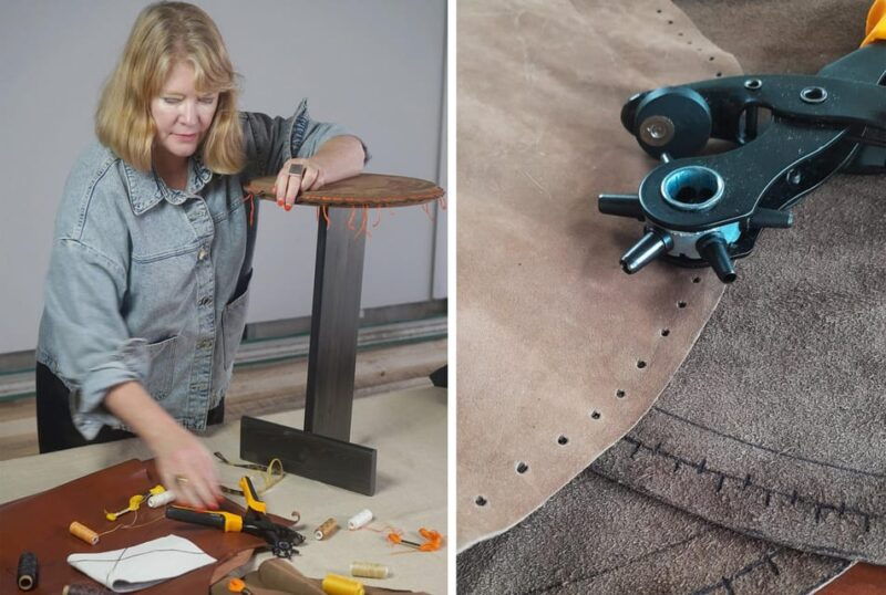 Matosinhos, Porto: Leather Side-Table Workshop - 11 Dec - A Deep Dive into the Leather Side-Table Workshop