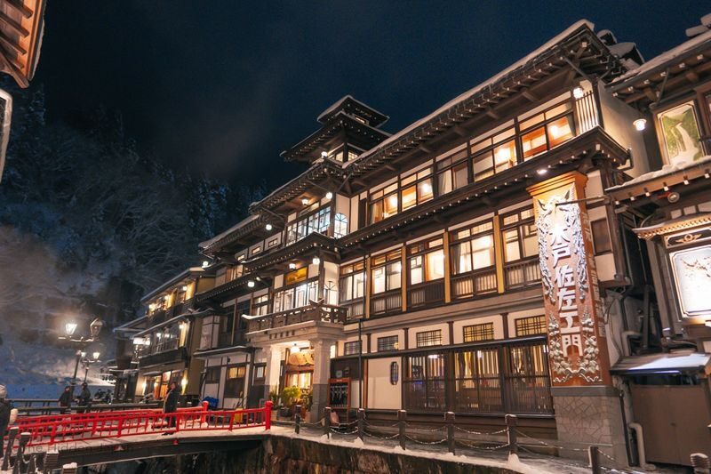 Matsushima & Ginzan Onsen One Day Tour From Sendai - Ginzan’s wooden inns and winter lantern light
