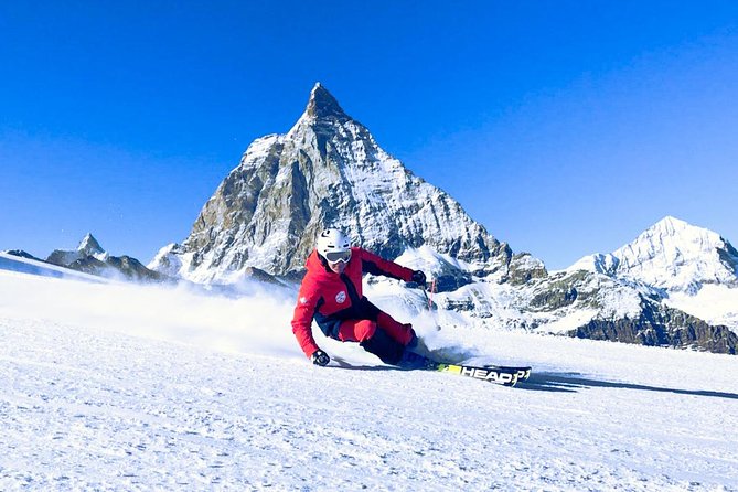 Matterhorn Private Skiing Day With Pick-Up From Zermatt - Instructor Guides You to the Matterhorn