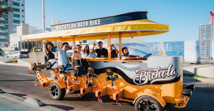 Mazatlan: Seafront Boardwalk Beer Bike Tour - Experience Highlights