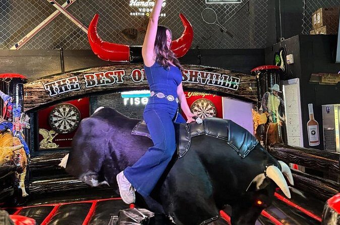 Mechanical Bull Ride at The Green Light Bar - The Sum Up