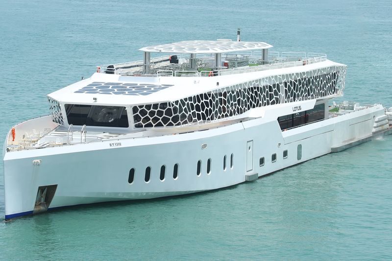 Mega Yacht cruise trip from Dubai - A night cruise built around the view