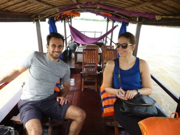 Mekong Day Tour by Car: Floating Market, Cooking & Cycling - Taking a Rowboat Ride