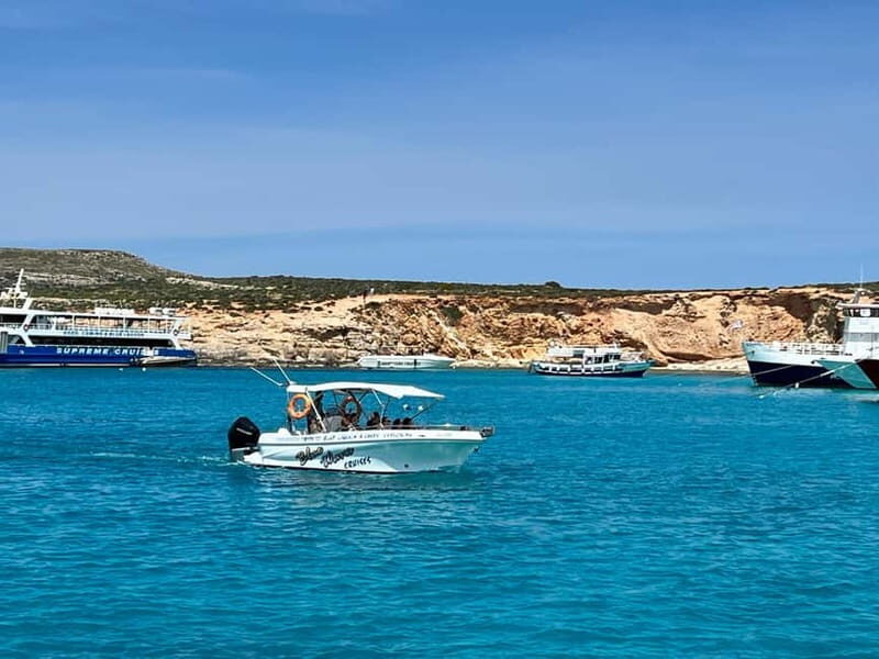 Mellieha: 1:00pm Speedboat round Comino Caves 2h Blue Lagoon - Good To Know